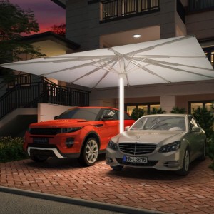 Large Aluminum Starlight Parasol Umbrellas 6